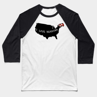 I Love Reading America Baseball T-Shirt